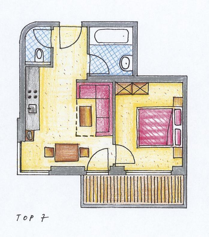 פרטיסאו Appartements Fortuna מראה חיצוני תמונה